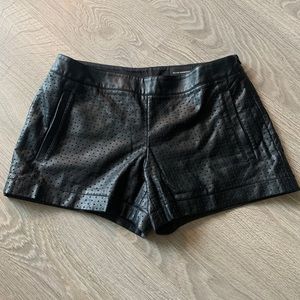 Club Monaco vegan leather shorts